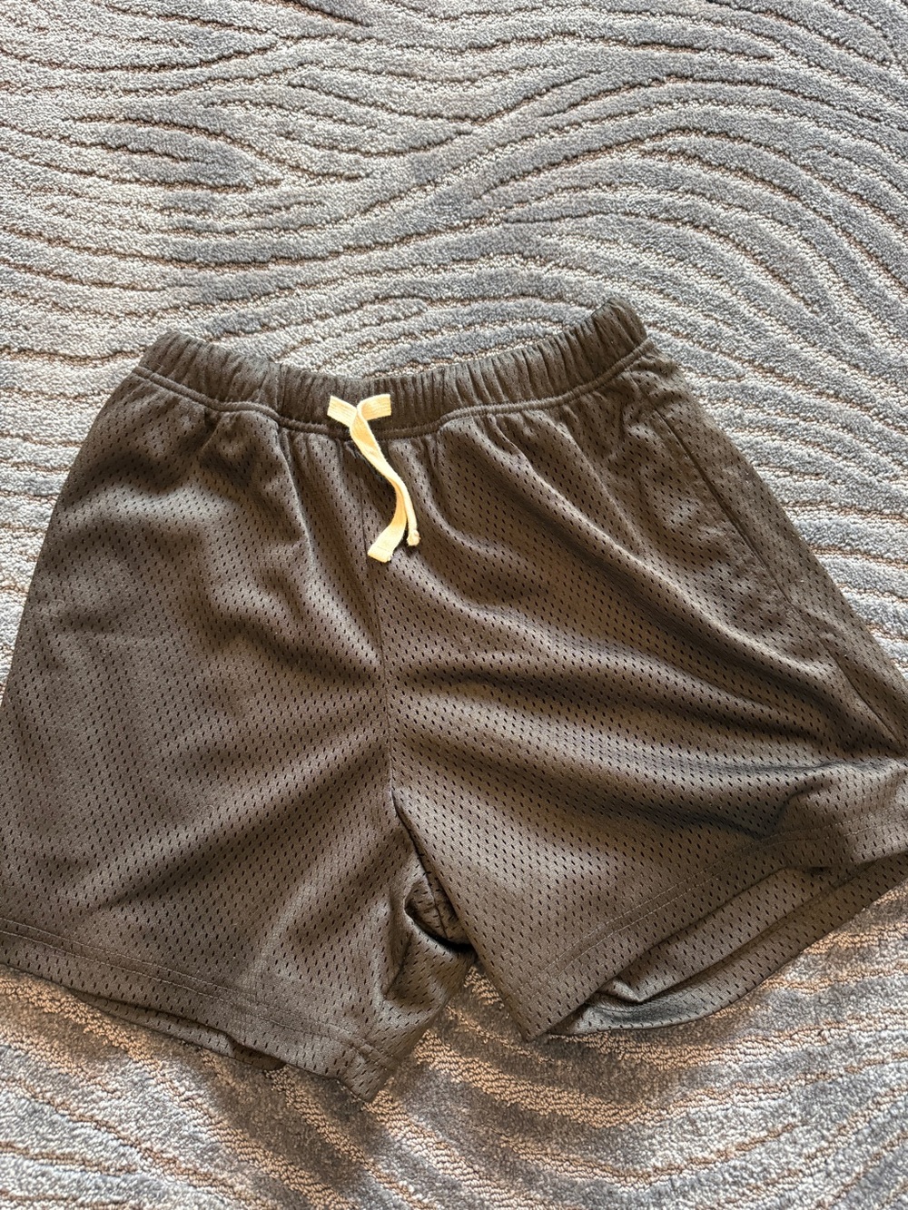 Men’s black mesh shorts